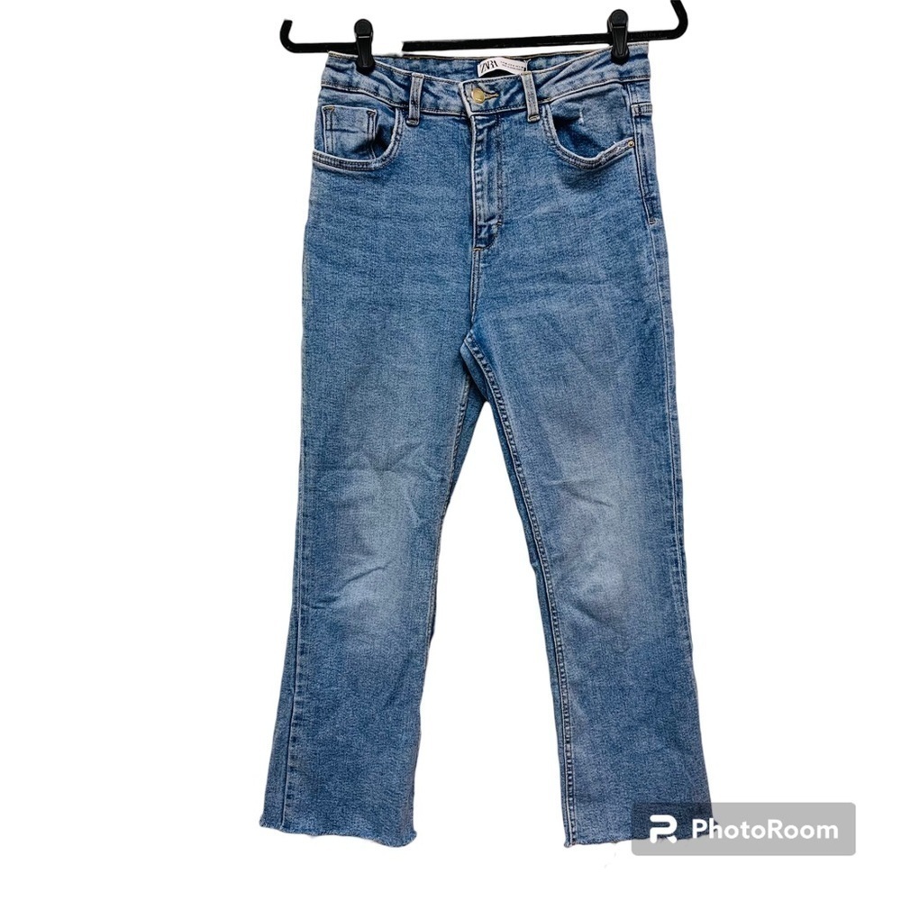 Zara High Rise Straight Jeans